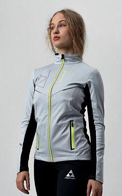Превью Лыжная куртка Куртка лыжная FISCHER Softshell Light W Серый